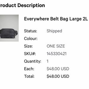 Lululemon everywhere belt bag 2L